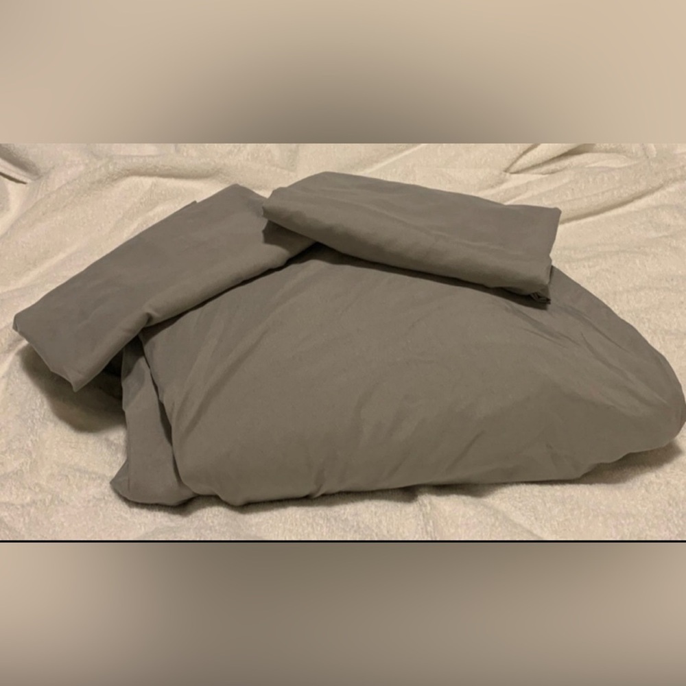 Southshore Fine Linens Microfiber Gray (Grey) KING Duvet Cover & Shams Set